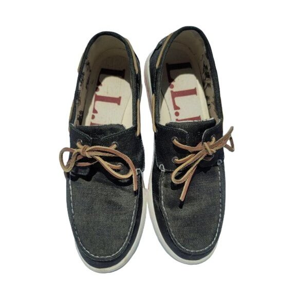 L.L. Bean Loafer Deck shoes Men\'s Size 10 Canvas Sneakers